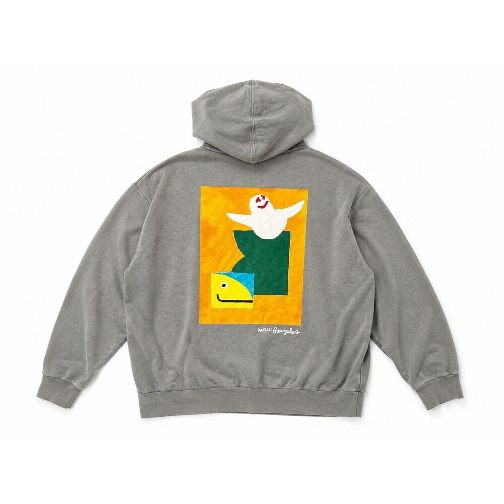 Adidas x Mark Gonzales Shmoo Trefoil Hoodie Sweatshirt Size Medium? Painted